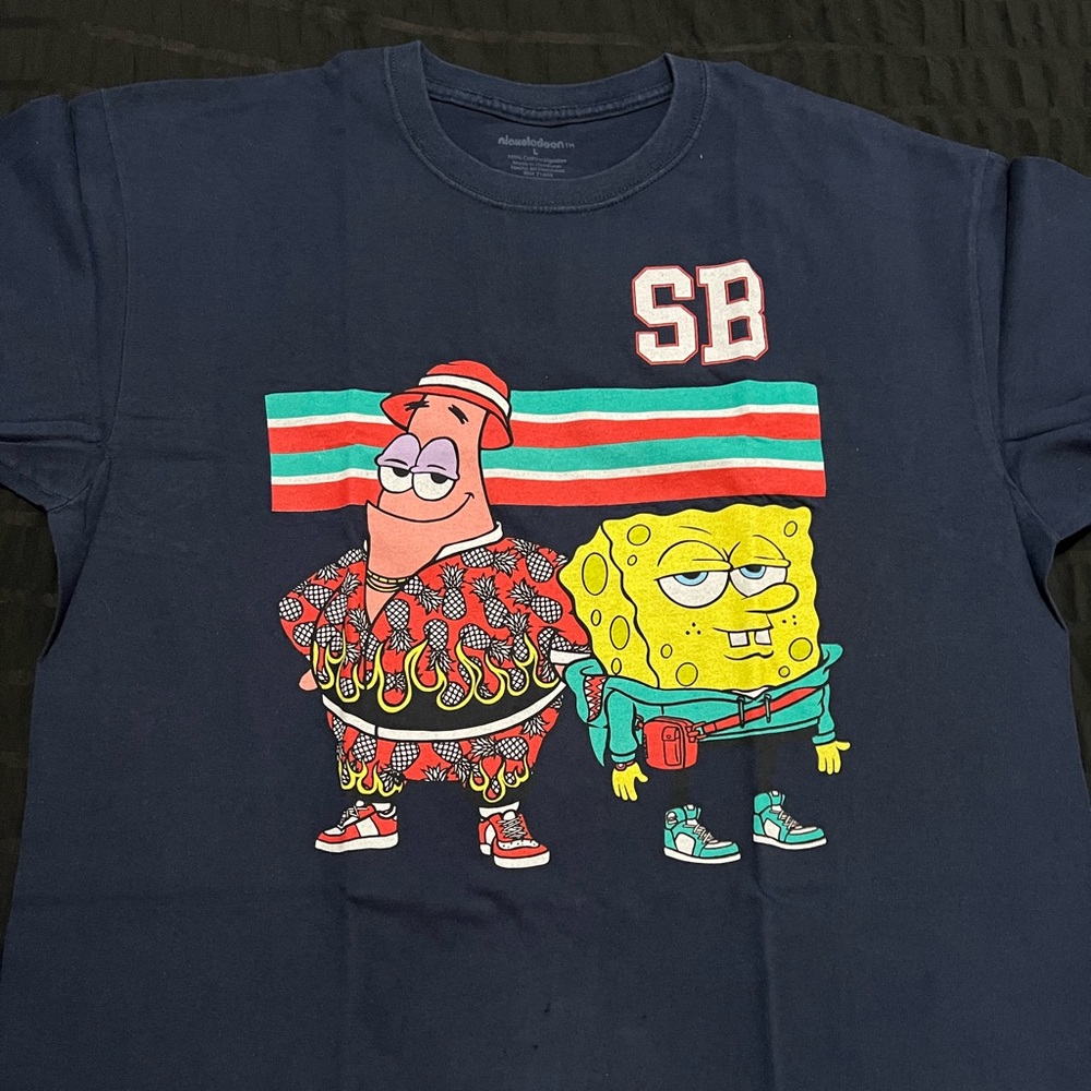 Nickelodeon Navy Blue Cotton Tee